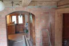 Remont starego drewnianego domu na Mazurach.