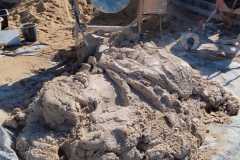 Nowym dom z elewacją wapienną bez cementu.